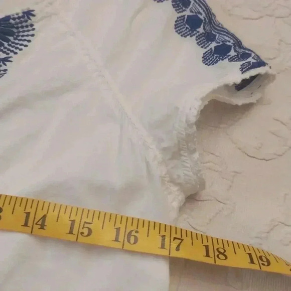 ODD MOLLY white embroidered top lightweight Size 1 - Picture 6 of 8